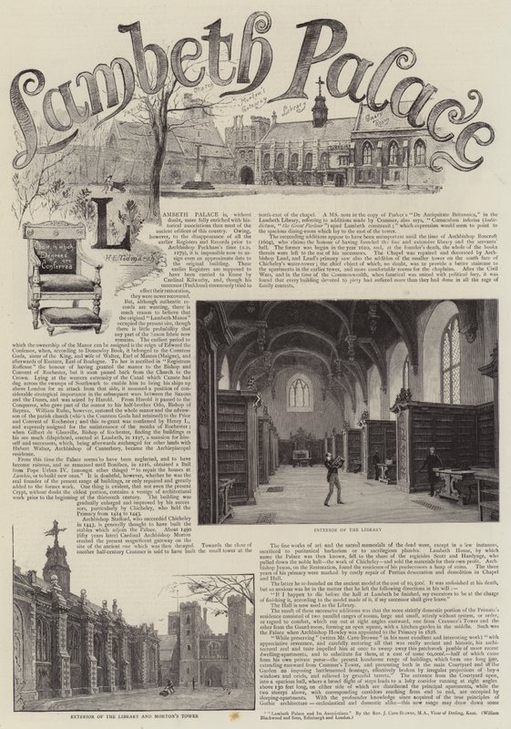 Lambeth Palace af Henry Edward Tidmarsh