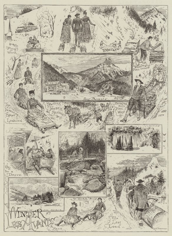Vinter på Les Avants af Henry Edward Tidmarsh