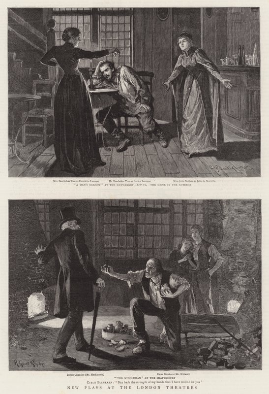 Nye teaterstykker i London Theatres af Henry Gillard Glindoni