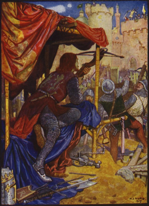 Kong Richard med et dødbringende skud af sin arbalest gennemborede ham pænt gennem brystet af Henry Justice Ford
