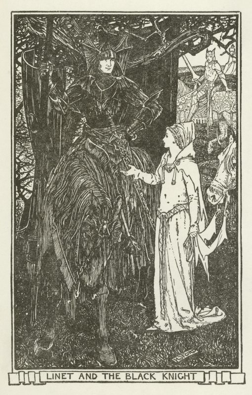 Linet og den sorte ridder af Henry Justice Ford