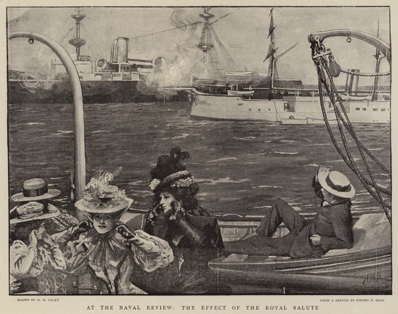 Ved Naval Review, Virkningen af den Kongelige Salut af Henry Marriott Paget