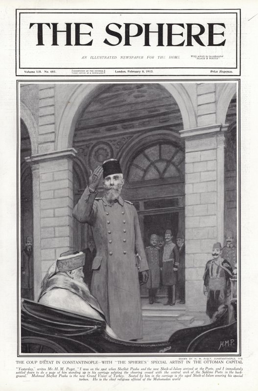 Et statskup i Konstantinopel, Tyrkiet, 1913 af Henry Marriott Paget