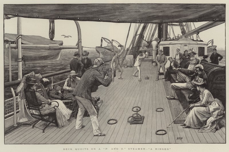 Deck Quoits på en P og O Steamer, A Ringer af Henry Marriott Paget