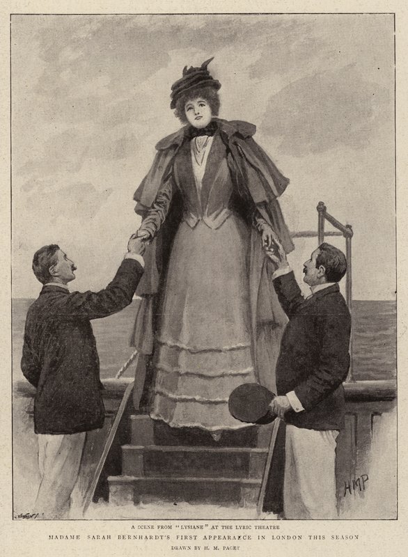 Madame Sarah Bernhardts første optræden i London denne sæson af Henry Marriott Paget