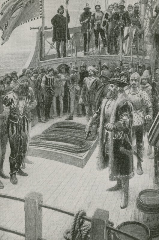 Magellan dæmper mytteriet af Henry Marriott Paget