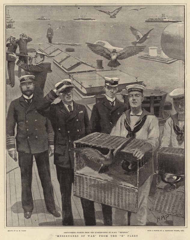 Krigens budbringere fra B-flåden af Henry Marriott Paget