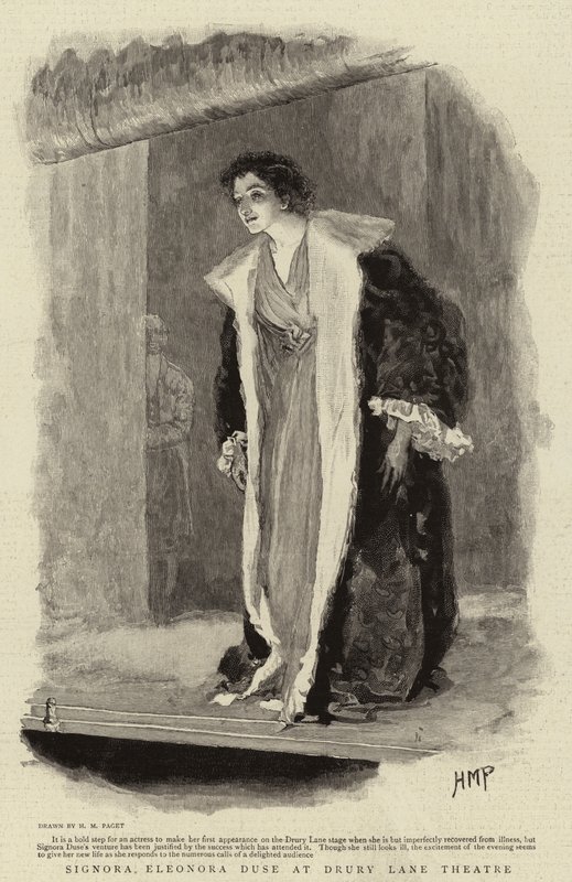 Signora Eleonora Duse på Drury Lane Theatre af Henry Marriott Paget