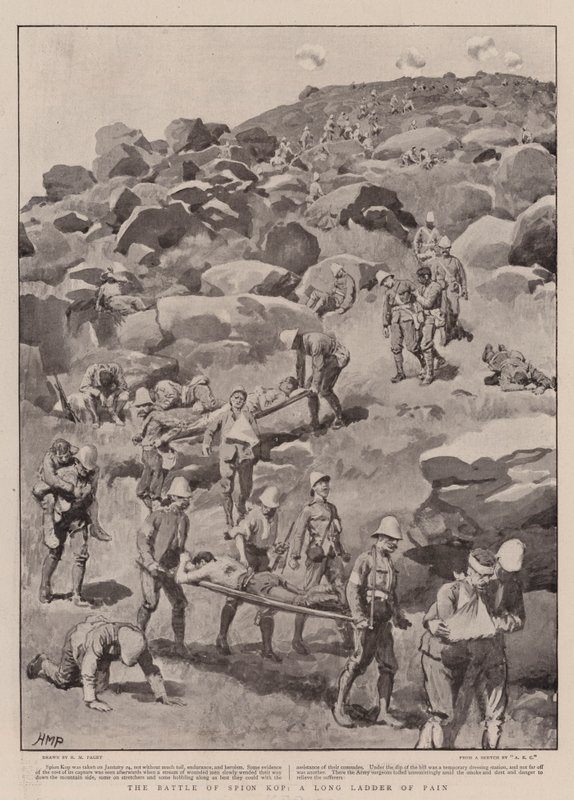 Slaget ved Spion Kop, en lang stige af smerte af Henry Marriott Paget