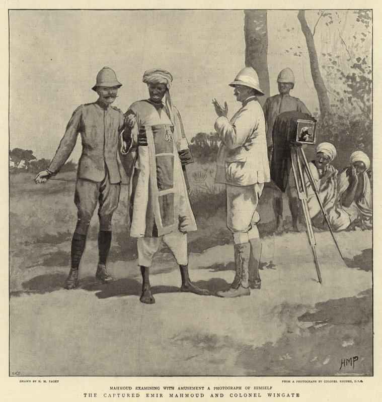 Den fangede Emir Mahmoud og oberst Wingate af Henry Marriott Paget