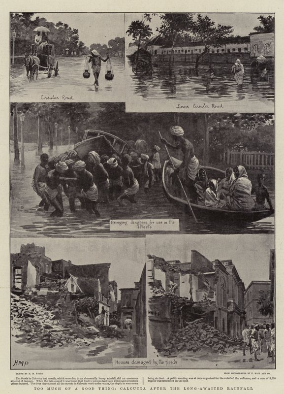 For meget af en god ting, Calcutta efter det længe ventede regnvejr af Henry Marriott Paget