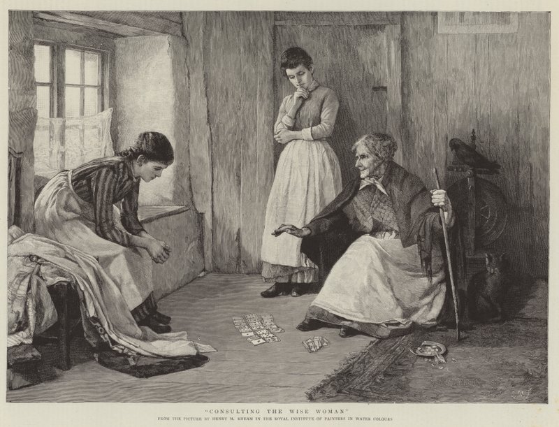 Konsultation af den kloge kvinde af Henry Meynell Rheam