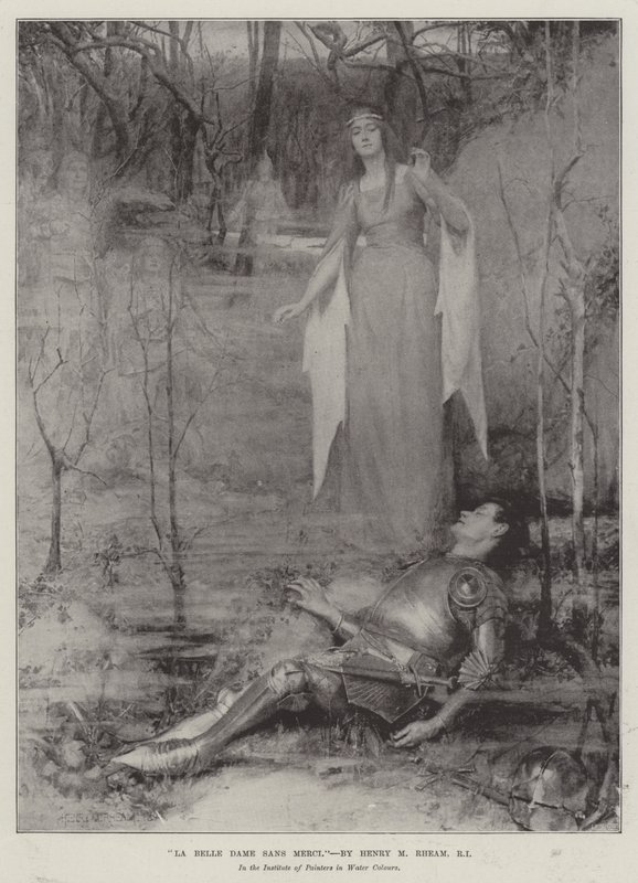 La Belle Dame sans Merci af Henry Meynell Rheam