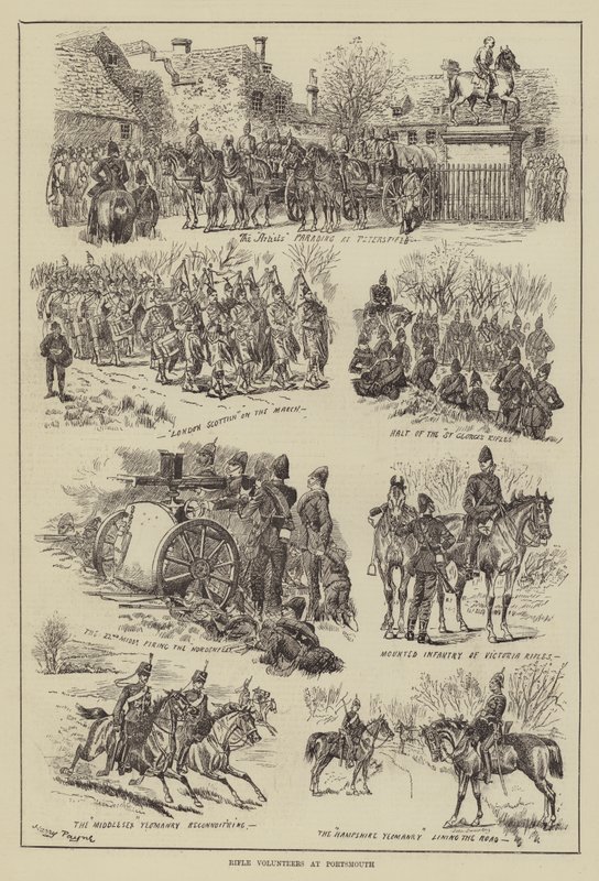 Rifle frivillige i Portsmouth af Henry Payne