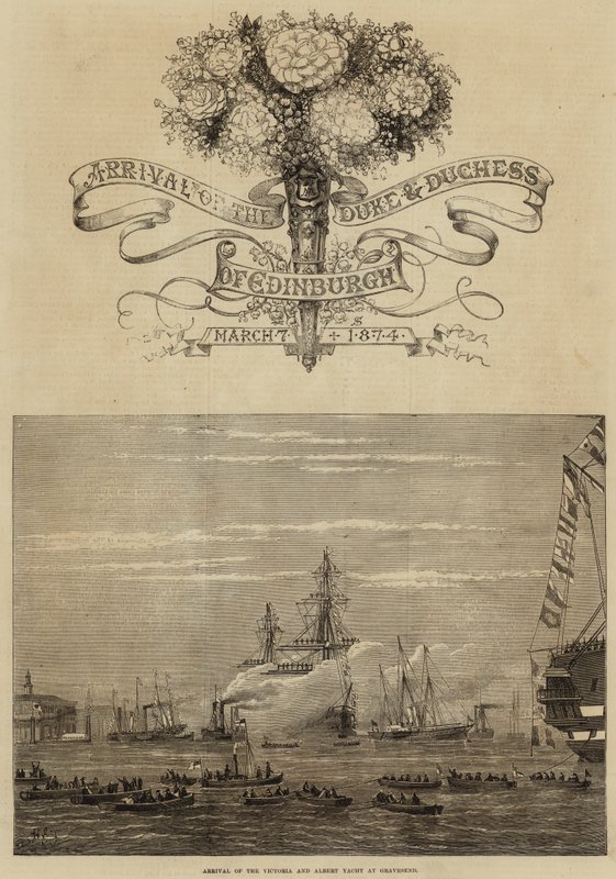 Ægteskab mellem Maria Alexandrovna og hertugen af Edinburgh af Henry Spernon Tozer