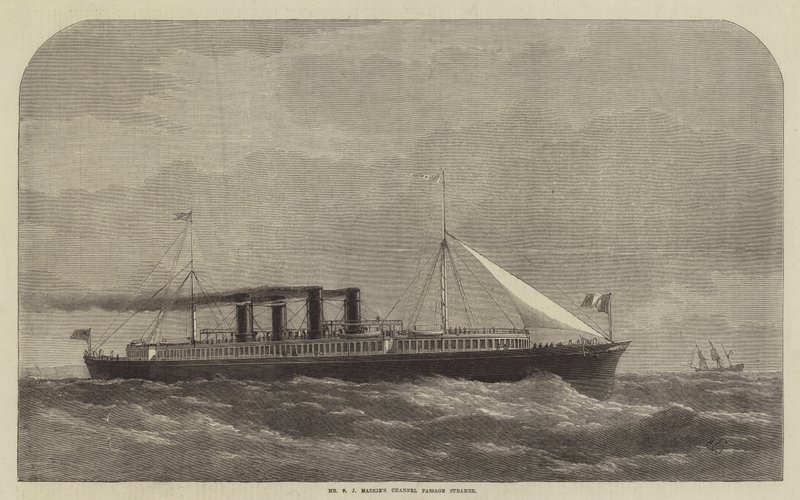 Mr S J Mackies Channel Passage Steamer af Henry Spernon Tozer