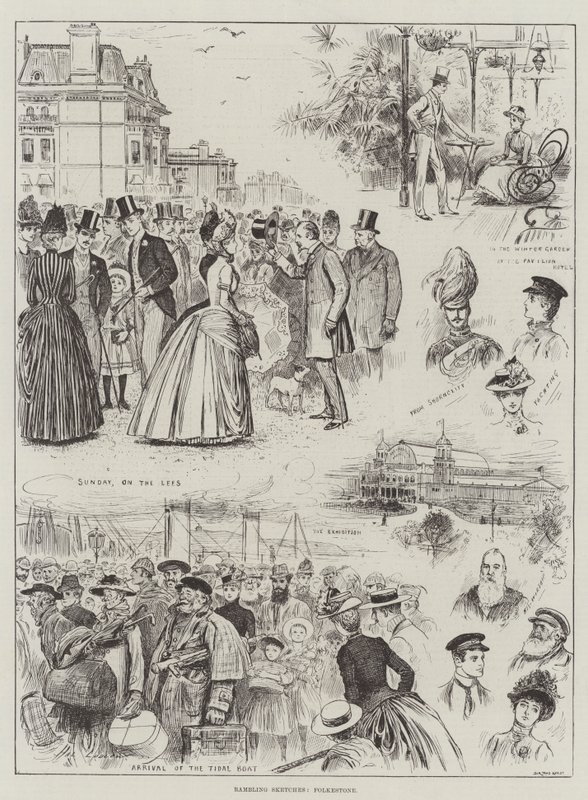 Vandrende skitser, Folkestone af Henry Stephen Ludlow