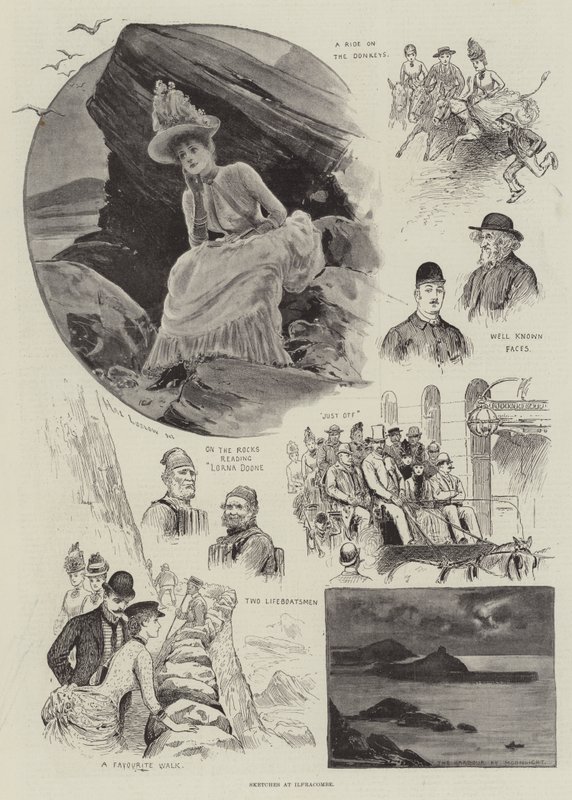 Skitser ved Ilfracombe af Henry Stephen Ludlow