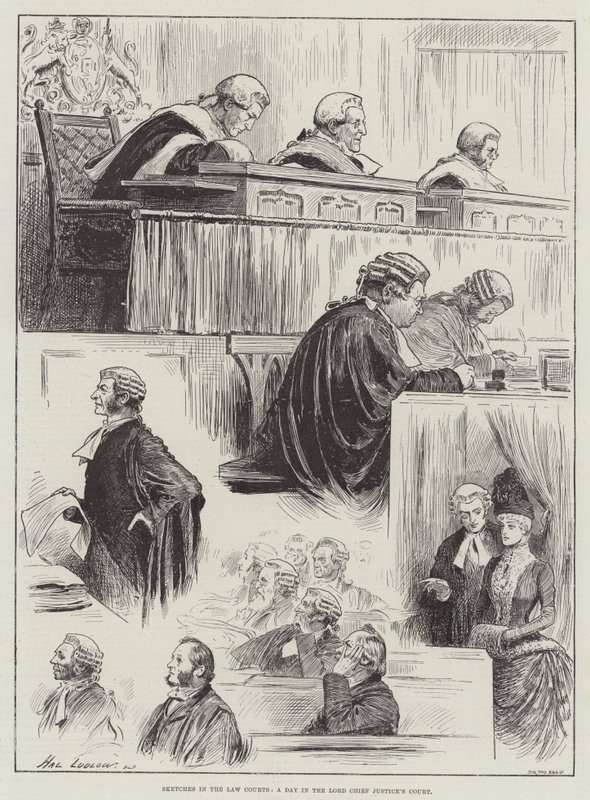 Skitser i domstolene, en dag i Lord Chief Justice