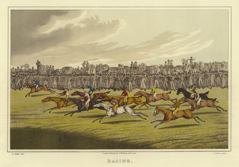 Racing (chromolitho) af Henry Thomas Alken
