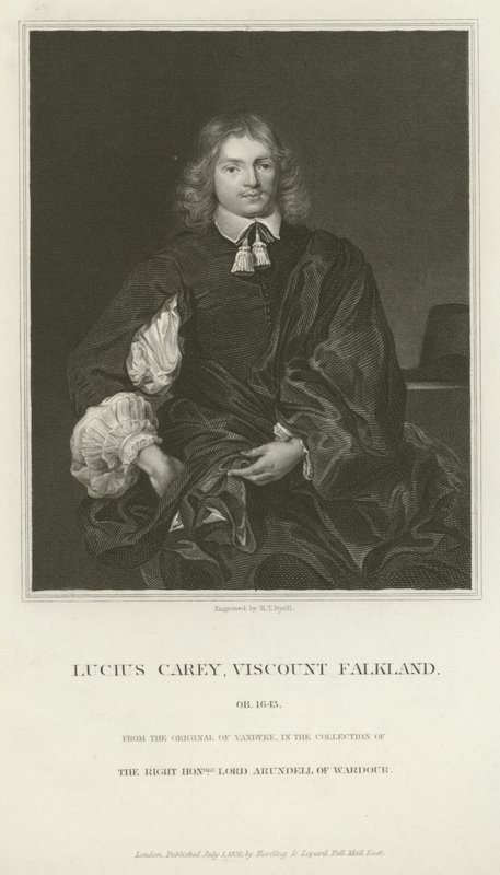 Lucius Cary, Viscount Falkland af Henry Thomas Ryall
