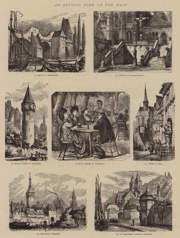 En kunstnertur ved hovedgaden af Henry William Brewer