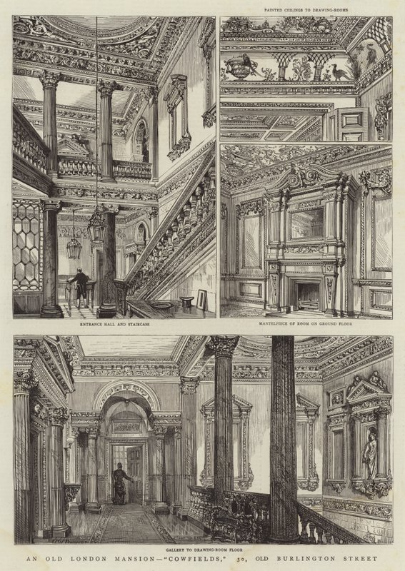 An Old London Mansion, Cowfields, 30, Old Burlington Street af Henry William Brewer
