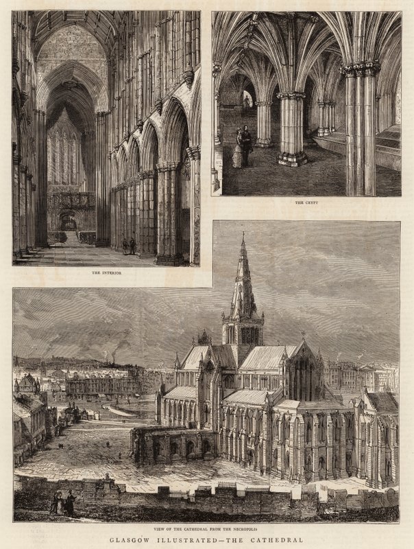 Glasgow Illustrated, katedralen af Henry William Brewer