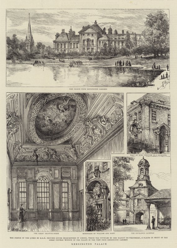 Kensington Palace af Henry William Brewer