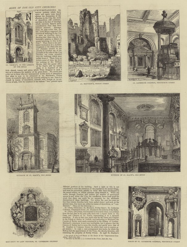 Nogle af de gamle bykirker af Henry William Brewer