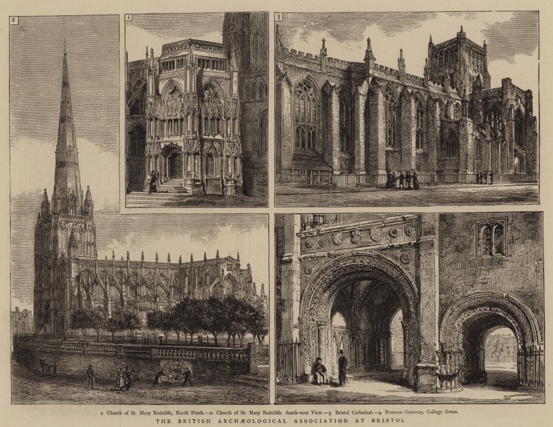 British Archaeological Association i Bristol af Henry William Brewer