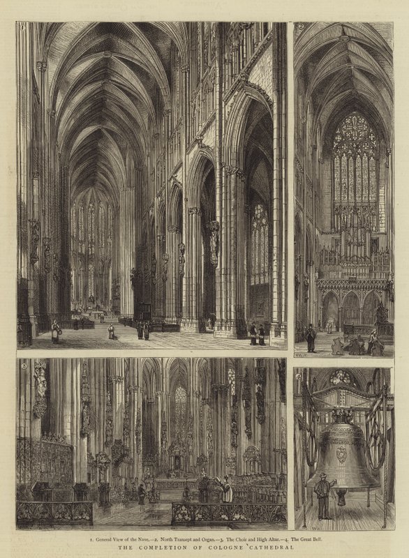 Færdiggørelsen af domkirken i Köln af Henry William Brewer