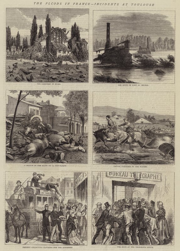 Oversvømmelserne i Frankrig, hændelser i Toulouse af Henry William Brewer
