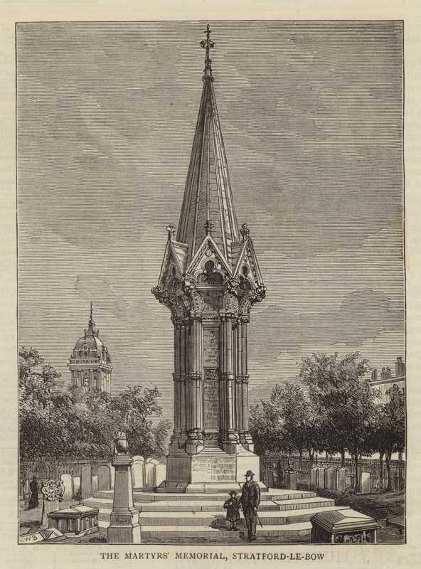 Martyrernes mindesmærke, Stratford-le-Bow af Henry William Brewer