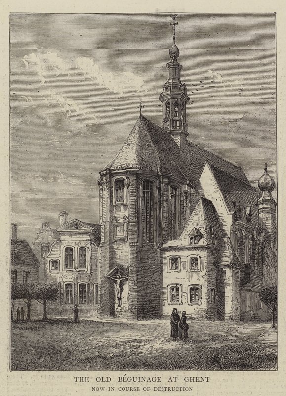 Den Gamle Beguinage i Gent af Henry William Brewer
