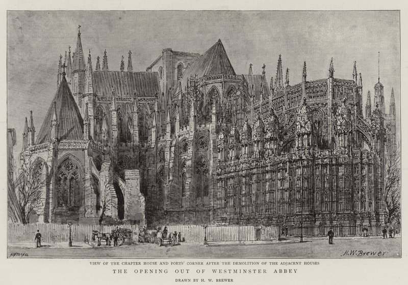 Åbning af Westminster Abbey af Henry William Brewer