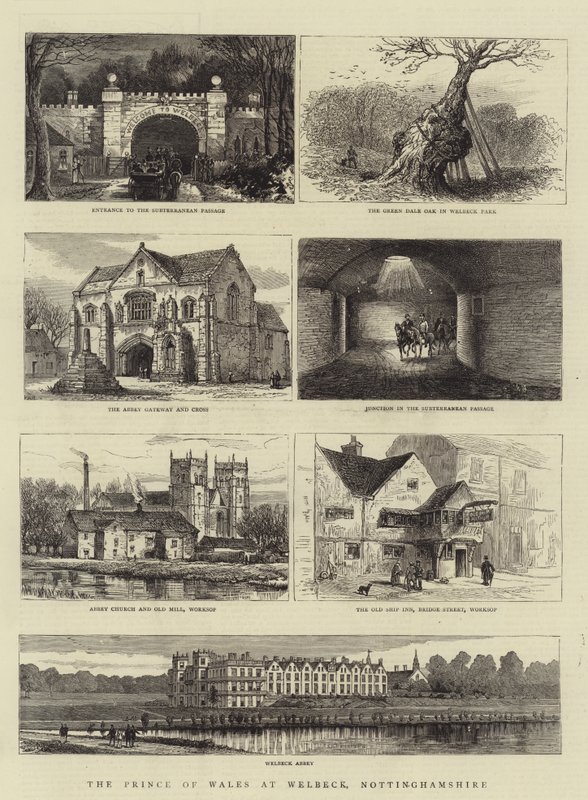 Prinsen af Wales i Welbeck, Nottinghamshire af Henry William Brewer