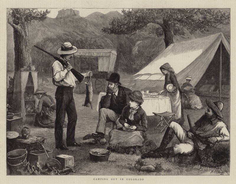 Camping ude i Colorado af Henry Woods