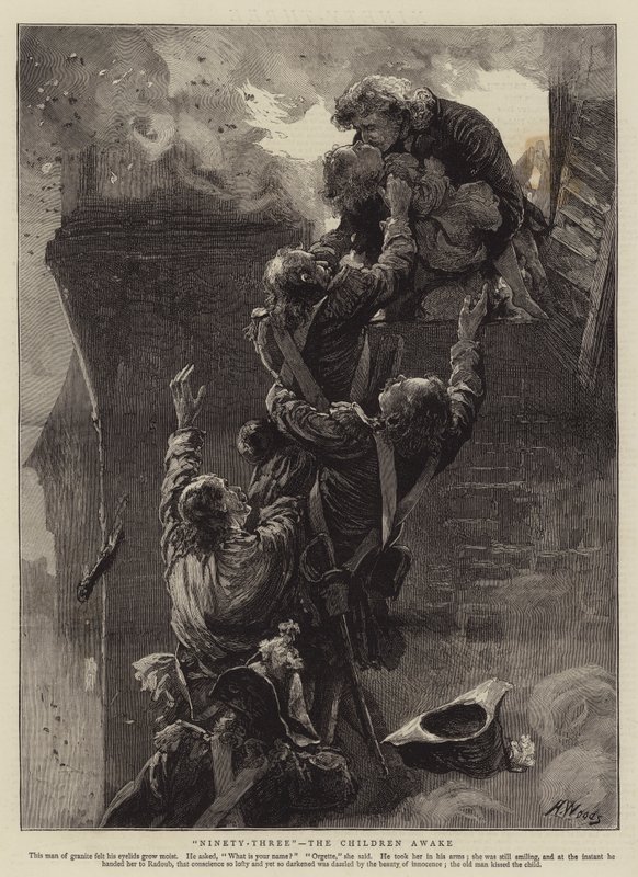 Treoghalvfems, børnene vågne af Henry Woods