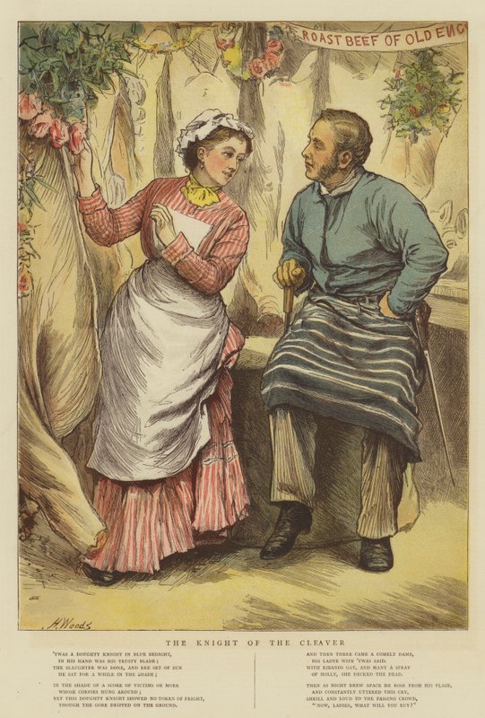 Ridderen af kløveren (chromolitho) af Henry Woods