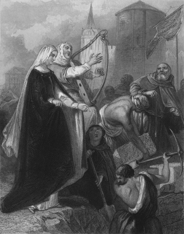 The Wailing of New Ross, County Wexford, Irland af Henry after Warren