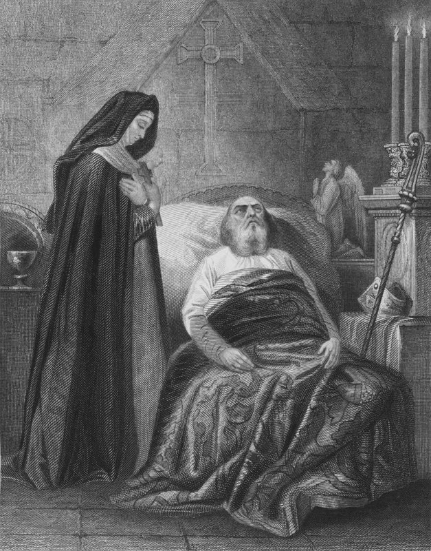 Sankt Patricks død af Henry after Warren