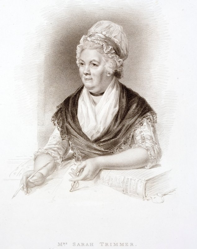 Sarah Trimmer, britisk børneforfatter (gravering) af Henry (after) Howard