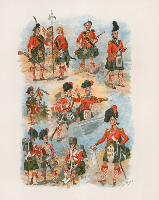 42nd Royal Highlanders The Black Watch (chromolitho) af Henry A. Payne