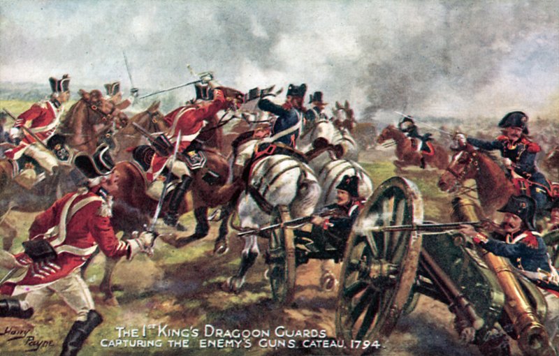 Kings Dragoon Guards, Cateau, 25. april 1794 af Henry A. Payne