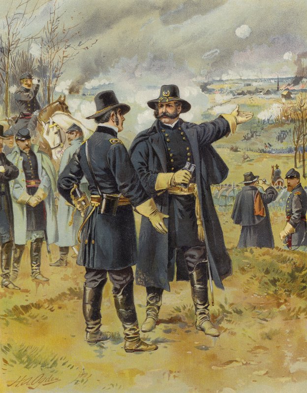 Burnside i Fredericksburg, 13. december 1862 af Henry Alexander Ogden