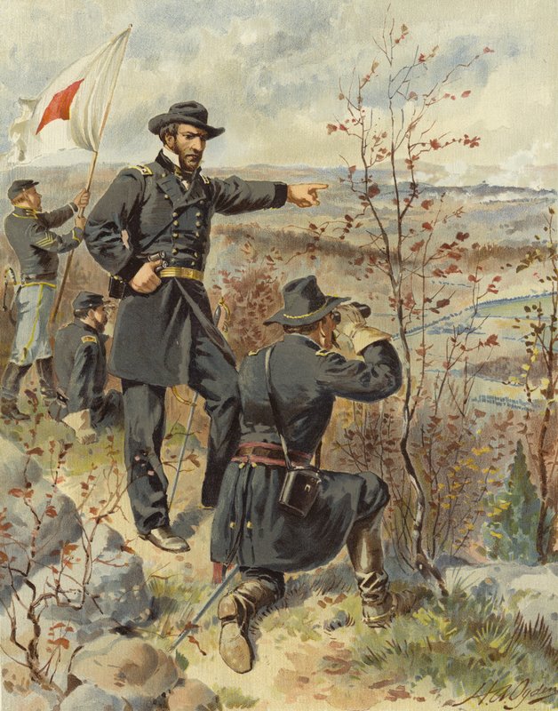 Sherman ved Kenesaw Mountain, 4. oktober 1864 af Henry Alexander Ogden