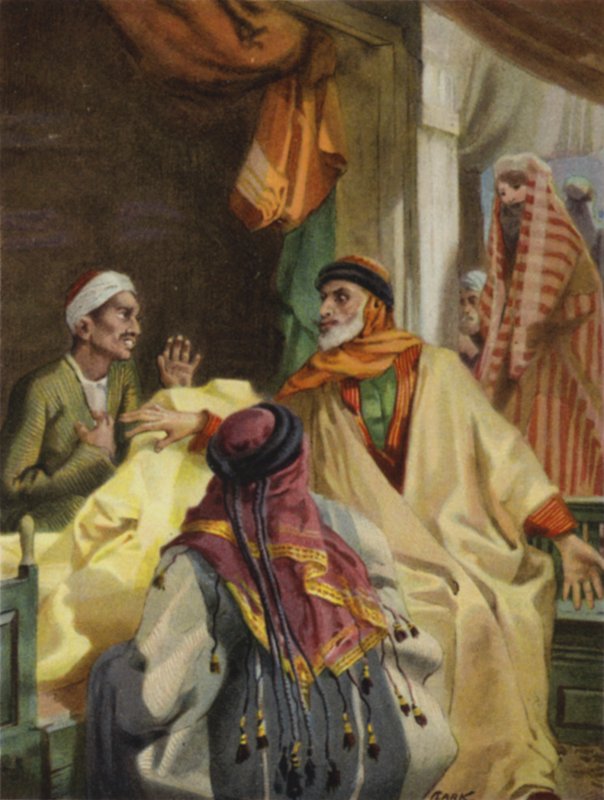 I basarerne i Damaskus (farve litho) af Henry Andrew Harper