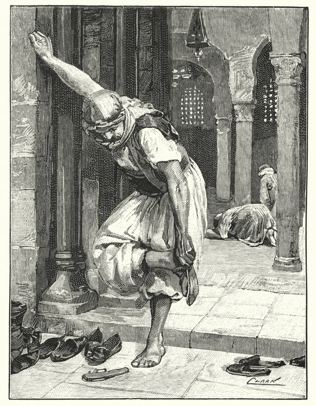 At lægge sko af, en østlig skik (litho) af Henry Andrew Harper