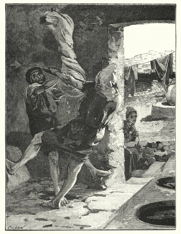 Vrider et skjul på Joppa (litho) af Henry Andrew Harper